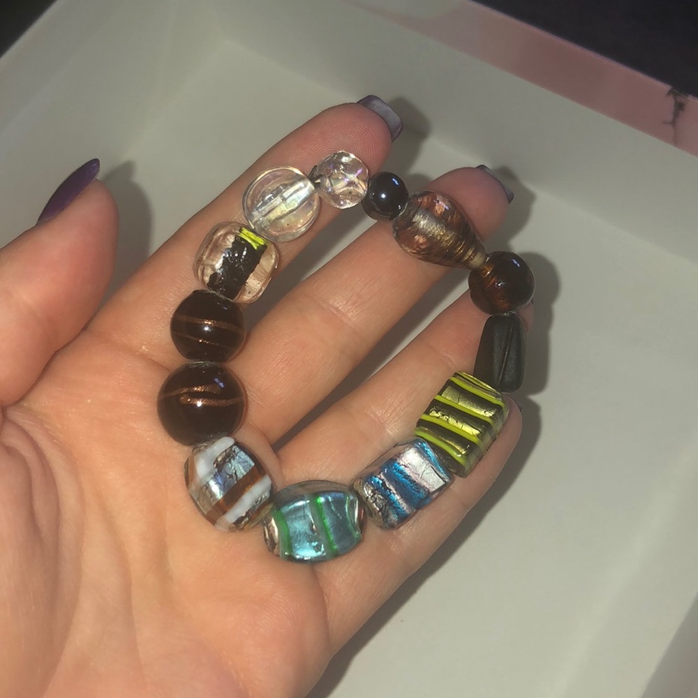 🌸Glass Bead Stretch Bracelet